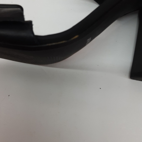 Steven Madden Black Ankle Strap Open Toe Buckle Leather Heels Sandals Size 7 - Picture 14 of 15